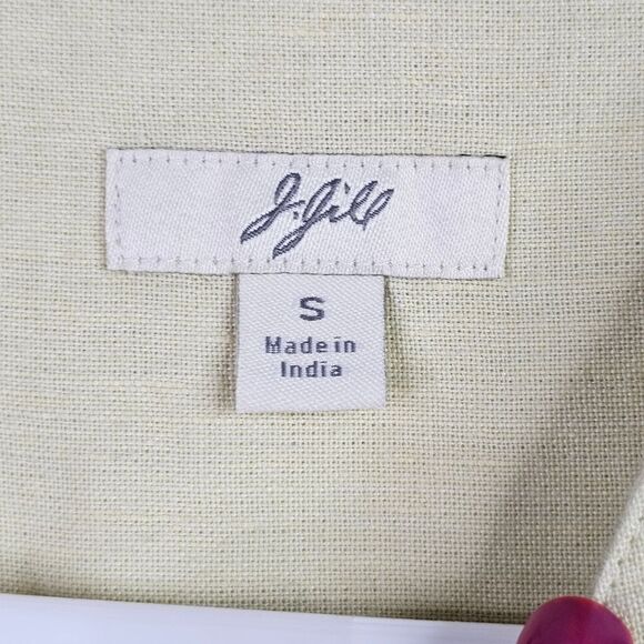 J. Jill Light Green Linen Blend Tunic - Picture 7 of 9